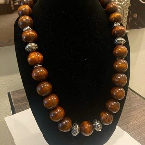 Chunky Brown Necklace